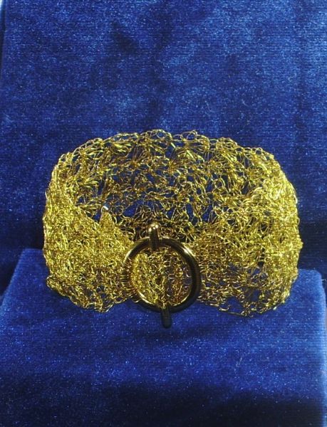 Pulseira em crocheê de arame2